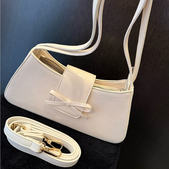 Handbags - Shoulder Bag with Bow Accent - NWOT